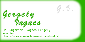 gergely vagacs business card