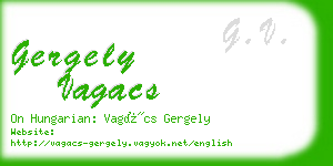 gergely vagacs business card